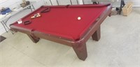 Brunswick Pool Table & Cover (new Felt top)
