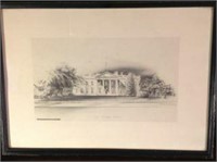 The White House Litho by Ernest R Day