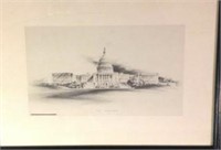 The Capital Building Litho by Ernest R Day