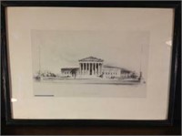 The Supreme Court Building Litho by Ernest R Day