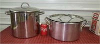 (2)Stainless Steel Stock Pots