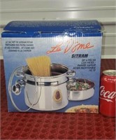 New in Box 4pc. Stainless Steel Pasta Cooker