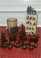 moose & pine cone Decoration