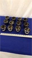 Lot of 12 Silver Plated Cups For A Punch Bowl