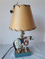 "War Pony" Painted Pony Lamp