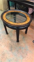 Small Oval Table Bevel Glass Top