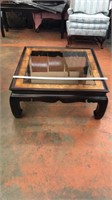 Square Coffee Table Bevel Glass Top