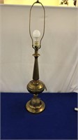 Brass Finish Lamp No Shade