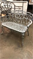 Cast Aluminum Bench "AS IS"
