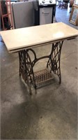 Table Made From An Old Sewing Machine Base