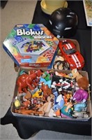 Kids Toy Lot, Movie Figures, Blokus, Bike Helmet