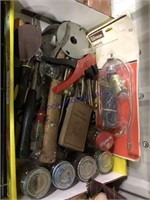 Box of hardware, tools