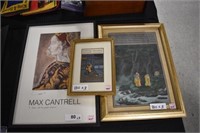 (3) Framed Pictures - Max Cantrell