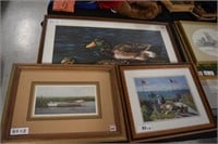(3) Framed Pictures - Claude Monet