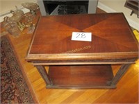 square wood table