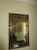 gold frame mirror 38 1/2 " x 25"