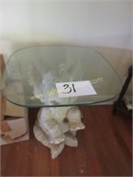 elephant glass top table