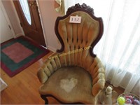 2 Carved Wooden side Chairs