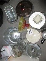 lot of glassware, pitcher