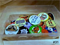 Vintage Advertising & Collectors Button Collection