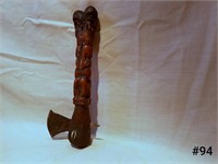 Carved Tribal Axe