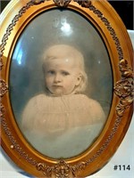Oval Photolithograph, Child Portrait