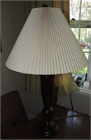 Vintage Barnett's Turned Wood Table Lamp