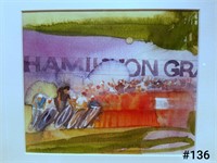 Hamilton Bike Race Watercolour