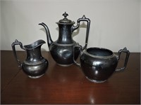 Vintage Wilcox Silver Plate Tea Service