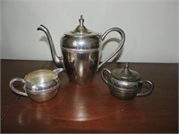 Castle Silver Plate Tea Set