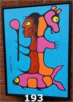 Norval Morrisseau (1932-2007) Acrylic on Canvas