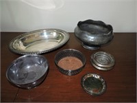 Collection of Assorted Silver Plate & Pewter Bowls