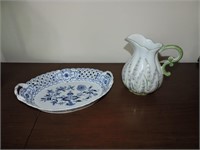 Vintage Meissen Ernst Teichert Reticulated Bowl
