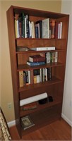Contemporary Modern 6-Shelf Bookcase