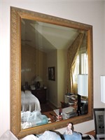 Vintage Gilded Wooden Wall Mirror