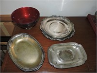 Collection of Silver Plated Bowls & Trays