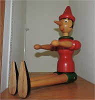 Vintage Wooden Italian Pinocchio by Tonna Omegna