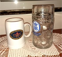 Pair of German & Canadian Beer Steins