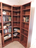 Modern Danish Teak Three Section Bookcase