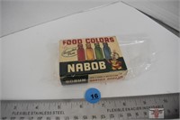 Vintage "Nabob" Food Colouring Bottles (Full)