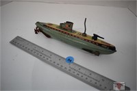 SAN  "Japan" S.S.N.25 Submarine Wind-Up Tin Toy