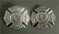 2  New York Firemans Badges