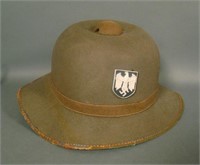 WWII German Afrika Corps Pith helmet & Liner
