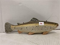 16" Carved Wooden Fish Decoy