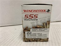 (555rds) .22LR 36GR Ammo