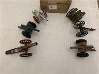 6 Cast Cannon Toys