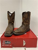 Justin Size 9.5 EE Work Boots