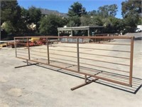 24ft Pipe Fencing/Coral Panel