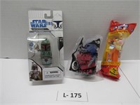 Lot of 3 - Star Wars, Transformer, and Pez