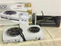 Portable Cooking Range and Toaster Oven,